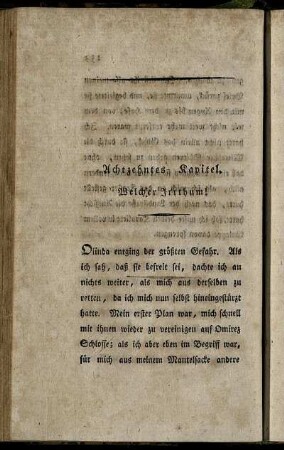 Achtzehntes Kapitel. Welcher Irrthum!