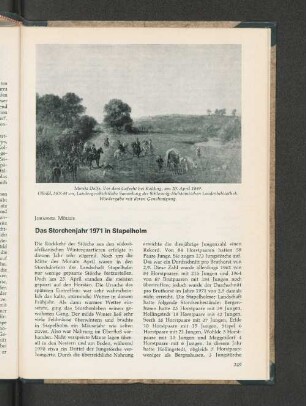 Das Storchenjahr 1971 in Stapelholm