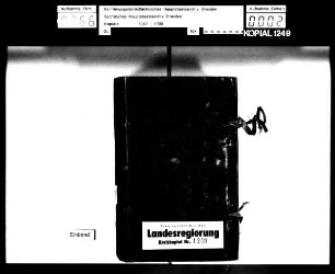 Kopial Leipziger Kreis / Alte Aufschrift: "Leipzigisch Copial"
