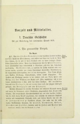 Vorzeit und Mittelalter