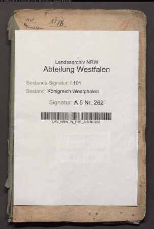 Einziehung und Berechnung der Grundrenten von den allodifizierten Kronlehen im Distrikt Paderborn