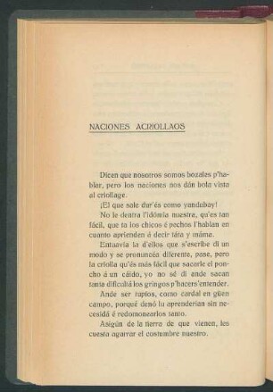 Naciones acriollaos