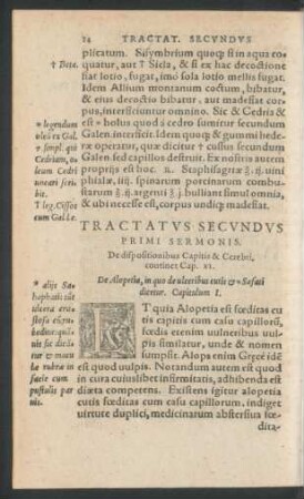 Tractatus Secundus Primi Sermonis.