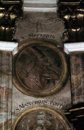 Medaillon mit der Darstellung des heiligen Makarius