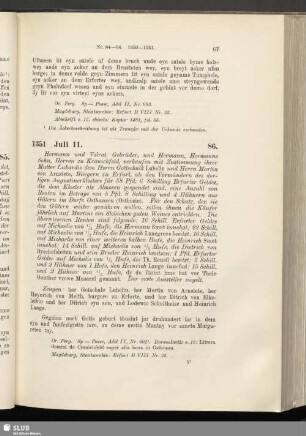 86. 1351, Juli 11