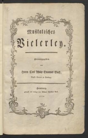 Musikalisches Vielerley.