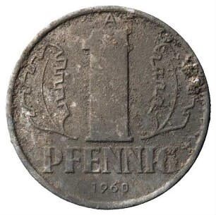 Fundmünze, Pfennig, 1960
