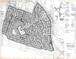 Hansjakob, Gottfried; München - Neuperlach Süd; Wohnanlage der Neuen Heimat - Bebauungsplan Nr. 57ci (Lageplan)