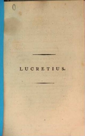 The first book of Titus Lucretius Carus on the nature of things