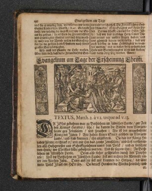 Evangelium am Tage der Erscheinung Christi.