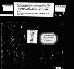 Kriegsstammrolle der Wirtschafts-Ersatz-Eskadron