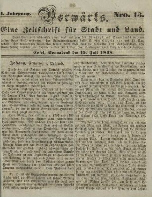 1.1848, Nr.13(15.Juli)