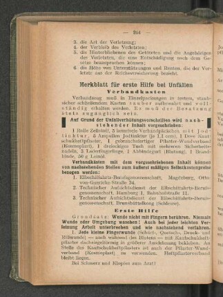 Erste Hilfe