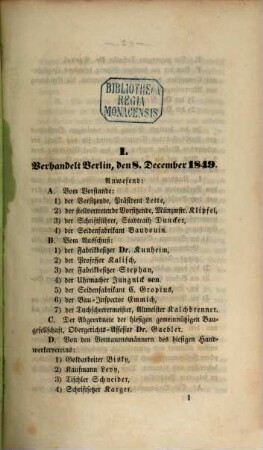 Mittheilungen des Centralvereins für das Wohl der Arbeitenden Klassen, 6. 1850