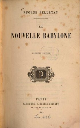 La nouvelle Babylone