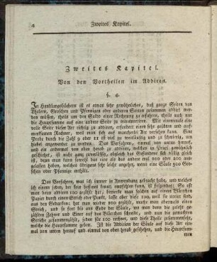Zweites Kapitel. Von den Vortheilen im Addiren.