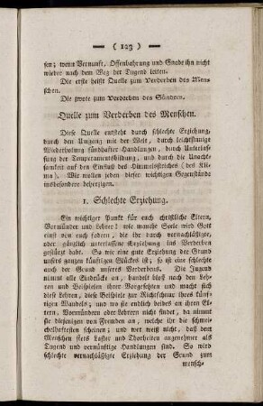 Quelle zum Verderben des Menschen
