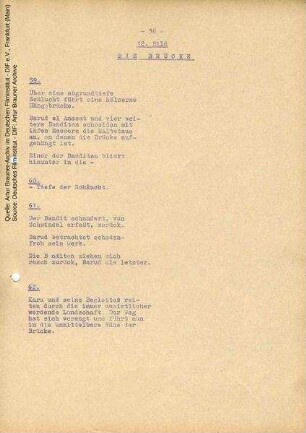Drehbuch (Fassung vom 17.03.1964, Auszug)