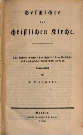 Friedrich Schleiermacher's literarischer Nachlaß. 6
