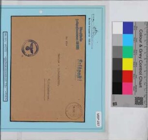 Dienstbrief, Schiffsname/Landeinheit: Hafenkommandant 18, Feldpostnr. 06335; Frankatur, Mi.-Nr.: [Keine]; Poststempel: Feldpost b 04.5.42.-16; Nebenstempel: Dienststelle Feldpost-Nr. 06335