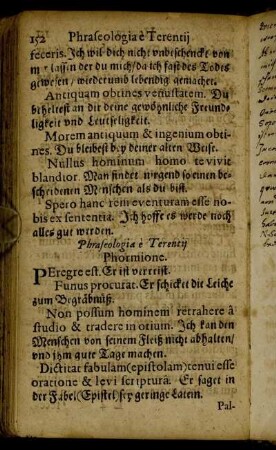 Phraseologia e Terentij Phormione.