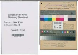 Entnazifizierung Ernst Rausch , geb. 19.09.1893 (Mueller)