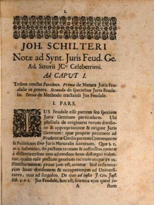 Joh. Schilteri Ad Georgii Adami Struvii Syntagma Juris Feudalis Notae : Adjecta sunt nonnulla Responsa & Consilia Juris Feudalis inedita