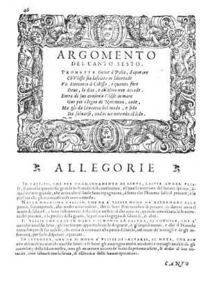 Argomento Del Canto Sesto.