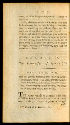 Sermon IX. The Character of Herod