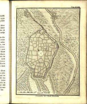 Tab. XLVIII. Grundris der Stadt Diarbekr