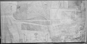 Plan des Rittergutes Benndorff mit Gartenanlage im französischen Stil