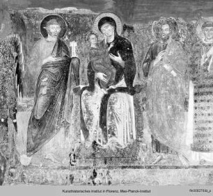 Die thronende Muttergottes zwischen Heiligen