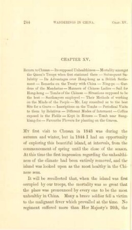 Chapter XV. Return to Chusan - Its supposed ...