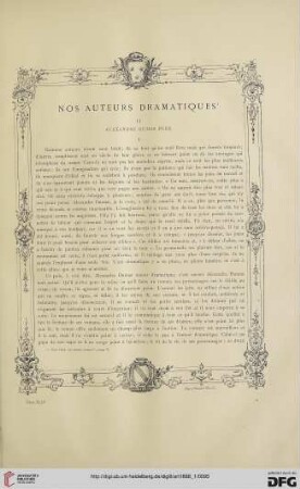14: Nos auteurs dramatiques, [2] : Alexandre Dumas père