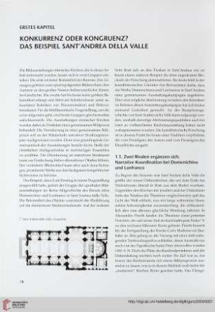 Erstes Kapitel: Konkurrenz oder Kongruenz? Das Beispiel Sant'Andrea della Valle