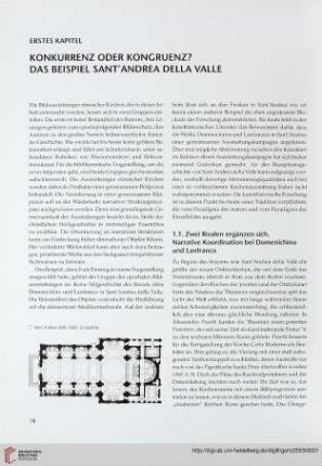 Erstes Kapitel: Konkurrenz oder Kongruenz? Das Beispiel Sant'Andrea della Valle