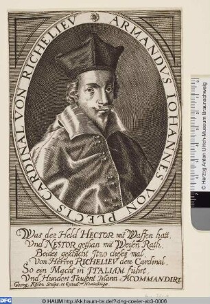 Kardinal Armand Jean du Plessis de Richelieu