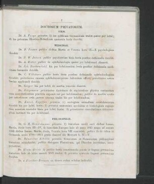 Doctorum Privatorum.
