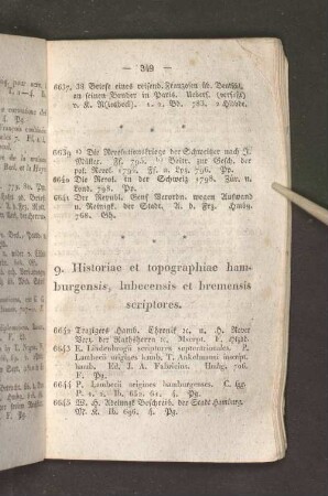 9. Historiae et topographiae hamburgensis, lubecensis et bremensis scriptores.