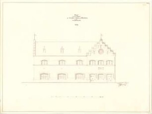 Gärtner, Friedrich von; München; Bockkeller - Aufriss