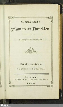 9: Der Schutzgeist. Die Klausenburg