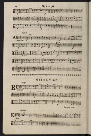 14-16, Missa V. - Missa VI.