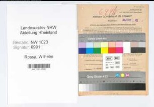 Entnazifizierung Wilhelm Rossa , geb. 01.08.1891 (Oberstudiendirektor)