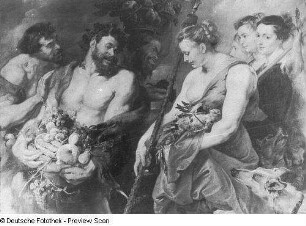 Dianas Heimkehr von der Jagd : Dianas Heimkehr von der Jagd. Öl auf Leinwand; 136 x 182 cm (um 1615/1617; P. P. Rubens und F. Snyders)