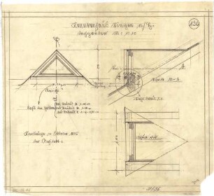 Billing, Hermann; Singen; Krankenhaus - Dachgauben (Ansicht; Schnitte)