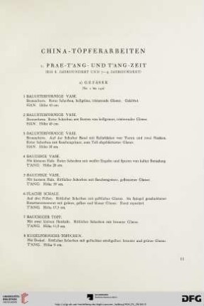 1.Prae-T´ang- und T´ang-Zeit (Nr.1-32)