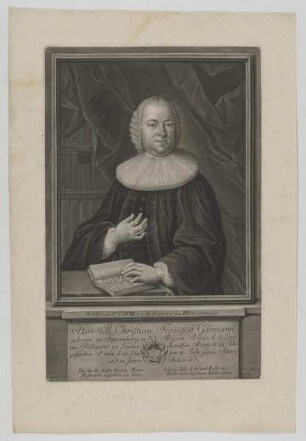Bildnis des Christian Traugott Garmann