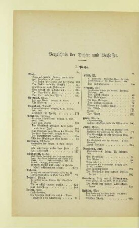 Verzeichnis der Dichter und Verfasser