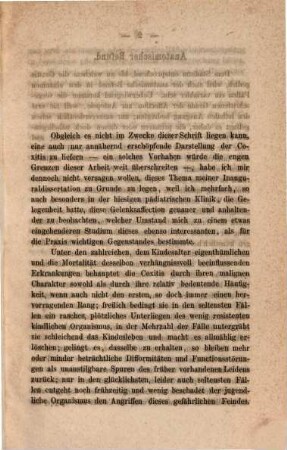 Ueber Coxitis bei Kindern