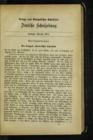¬Ein¬ dringend erforderliches Lehrmittel